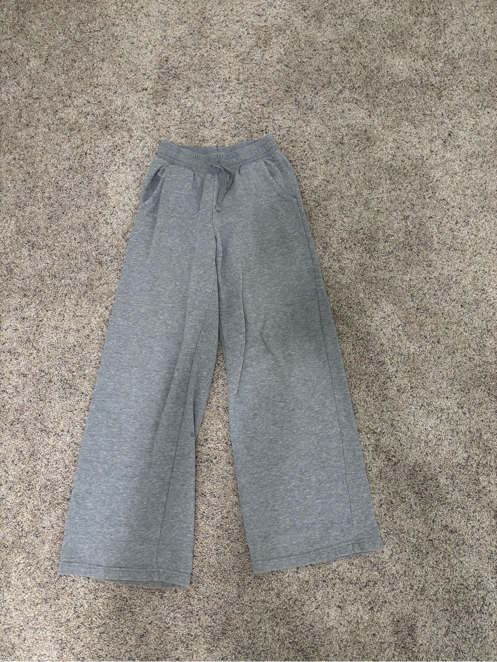 wild fable Gray Wide-Leg Drawstring Pants